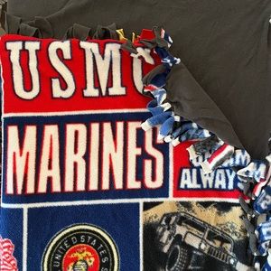 US Marine Corps Tie Blanket